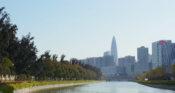 Business district in Shenzhen