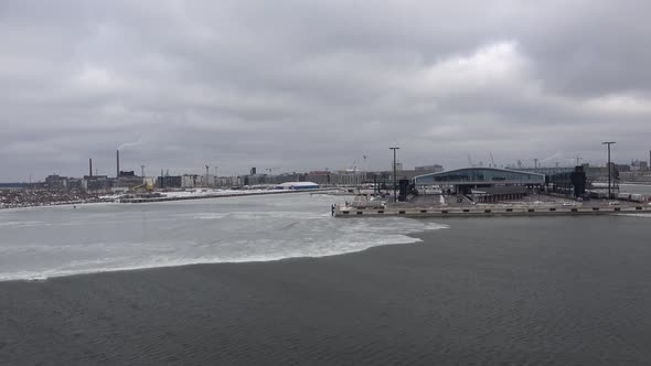 View Of The Port Of Helsinki In Finland