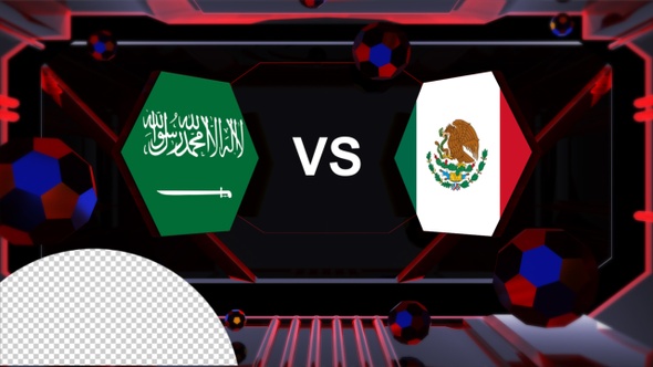 Saudi Arabia Vs Mexico Football World Cup Qatar 2022 Vs Card Transition