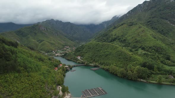 Aerial Natural Lake