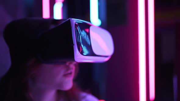 Futuristic Vr Device Close Up