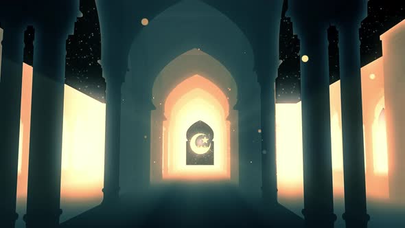 Flying In Architecture Ramadan Kareem 02 4K alt