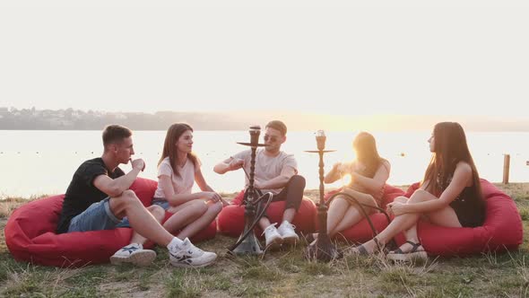 The Circle of Friends Are Starting To Smoke Hookas