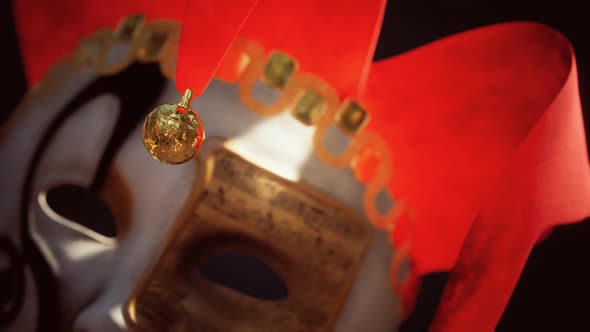 Venetian Carnival Masks with Gold