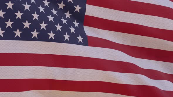 USA Flag 4K Seamless Loop