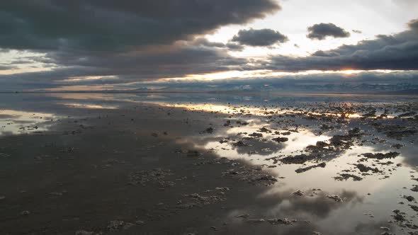 Time Lapse of Clouds over Bonneville Salt Flats