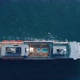 Tourist Ship in the Blue Sea, Aerial View - VideoHive Item for Sale