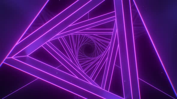 Purple Neon Tunnel Loop