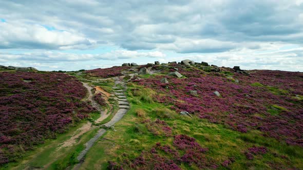 Peak District National Park  Aerial View  Travel Photography