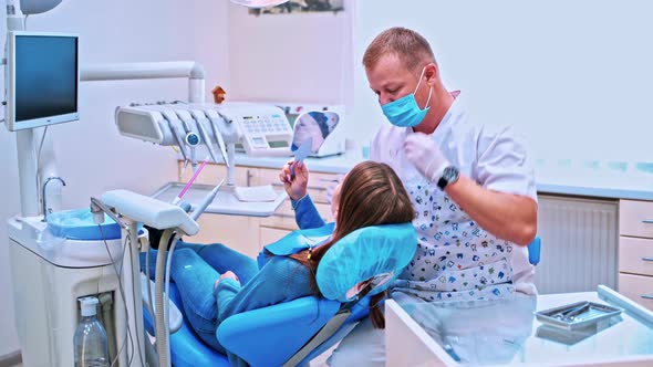 Dentist at Work in the Office