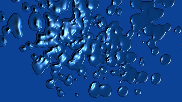 liquid mercury drops background
