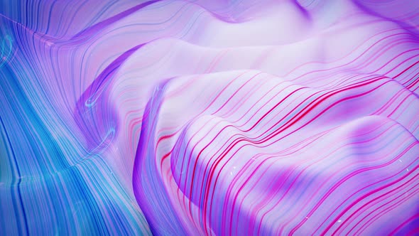 Looped Abstract Fluid Background Multicolor Marble Style