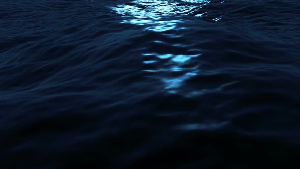 Night Sea Background
