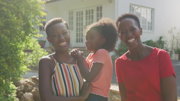 Happy family spending time together