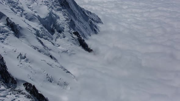 Mont blanc alps france mountains snow peaks ski timelapse