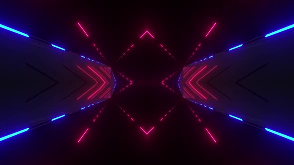 4k Red Blue Abstract Neon Vj Pack