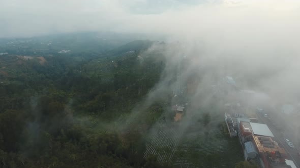 Farmland in the Mountains in the Cloud