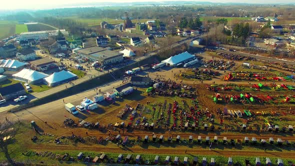 Amish Mud Sale as seen by Drone
