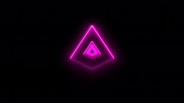 Pink Neon Tunnel Animated Background