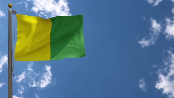 Caldas Department Flag (Colombia) On Flagpole