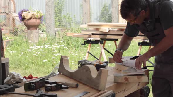 Woodworking in the Open Air Joiner’s Shop