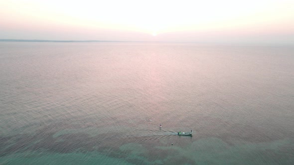 Flying Backwards through Enmedio Island in Veracruz.