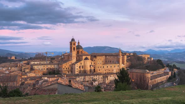 Urbino, Italy medieval Walled city in the Marche Region