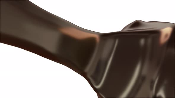 3D Animation Of Drooping Melted Chocolate