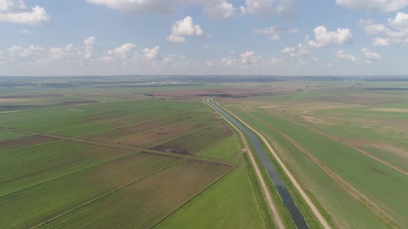 Aerial View of Farmland