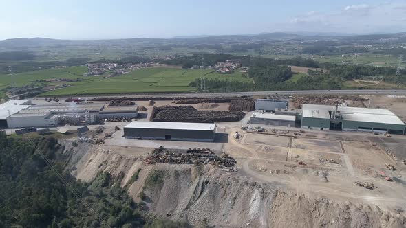 Industrial Factory Aerial