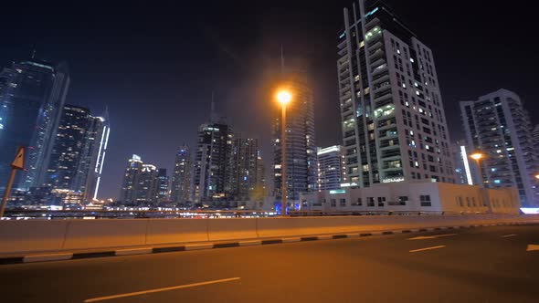 Busy Traffic Road in Modern City Metropolis