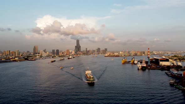 The Aerial view of Kaohsiung