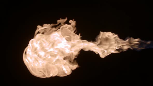 Slowmotion Video of Fire and Flames