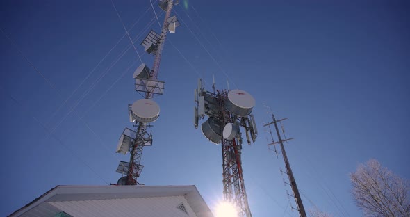 Videography of 4G 5G Telecommunication Towers