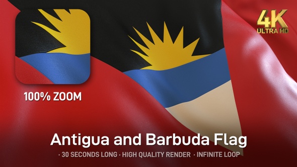 Antigua and Barbuda Flag - 4K