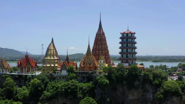 Wat Tham Khao Noi and Wat Tham Sua in Kanchanaburi Thailand