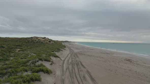 Skeleton Beach, Coral Bay, Western Australia 4K Aerial Drone