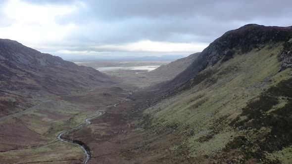 Granny's Pass Is Close To Glengesh Pass in Country Donegal, Ireland