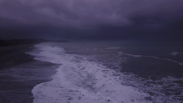 Stormy coast