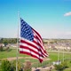 American Flag Waves Over Baseball Diamond - VideoHive Item for Sale