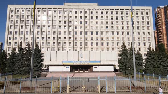 The Building of the Central Election Commission of Ukraine in Kyiv