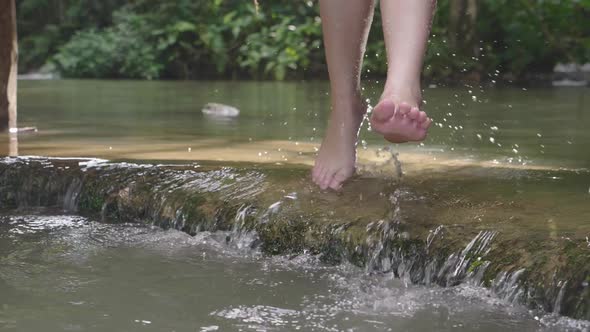 Feet Relaxing In The River