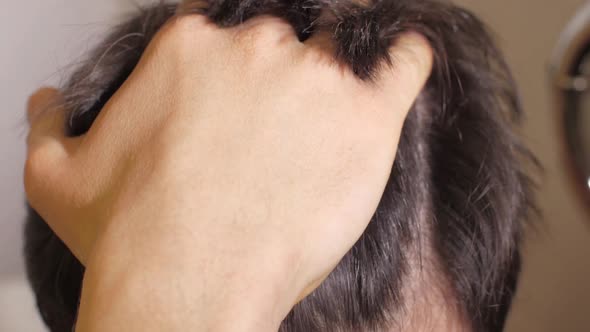 Close Up of Man's Hair