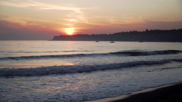 Sunset on the Sea Coast