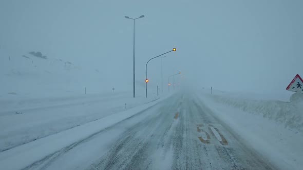 Snow Covered Road