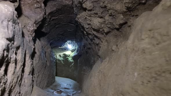 Science, archeology of Egypt, underground excavations in the pyramids.