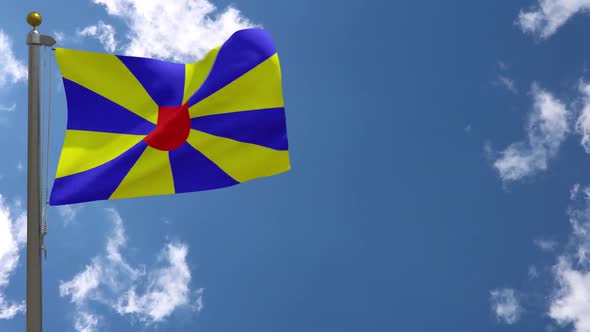 West Flanders (Belgium) On Flagpole