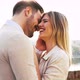 Beautiful Couple in Love Hugging and Smiling Outdoor - VideoHive Item for Sale