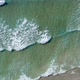 Top down view on the tropical sand Beach with Splashing Sea Waves,Norway - VideoHive Item for Sale