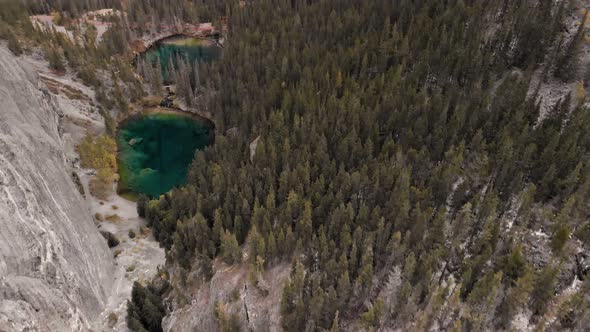 Kananaskis Mountains with Yellow Trees 